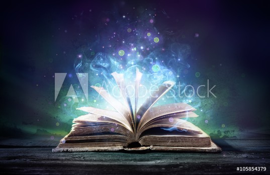 Picture of Bewitched Book With Magic Glows In The Darkness